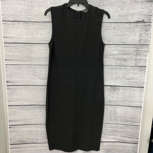 Vince Sleeveless Black Knee-Length Pencil Dress With Back Zip Closure, Size M