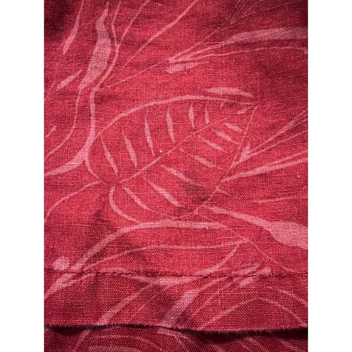 Mens Saks Fifth Avenue Red Tropical Print Shorts Size 38