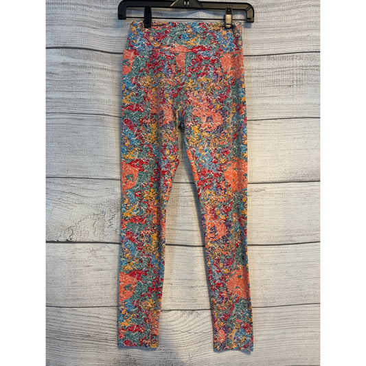 LuLaRoe Colorful Floral Print Leggings OS