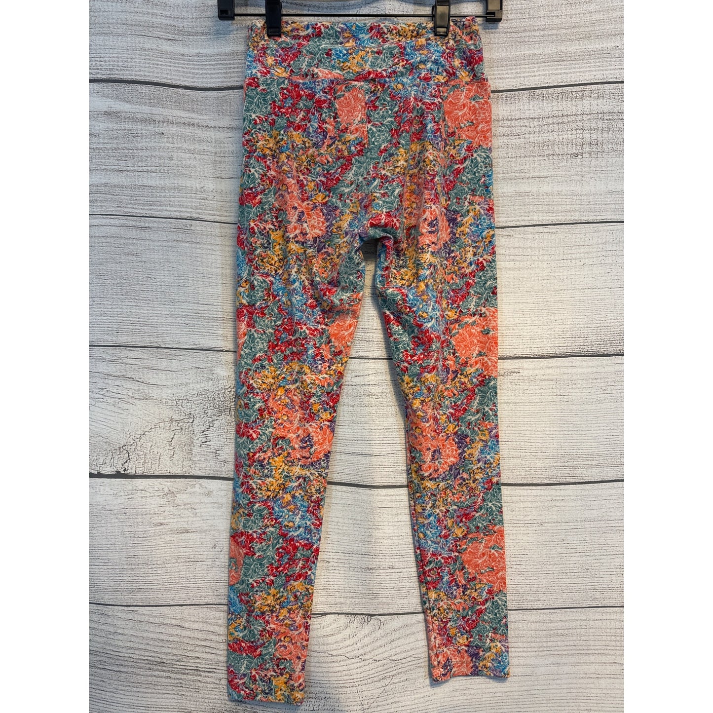 LuLaRoe Colorful Floral Print Leggings OS