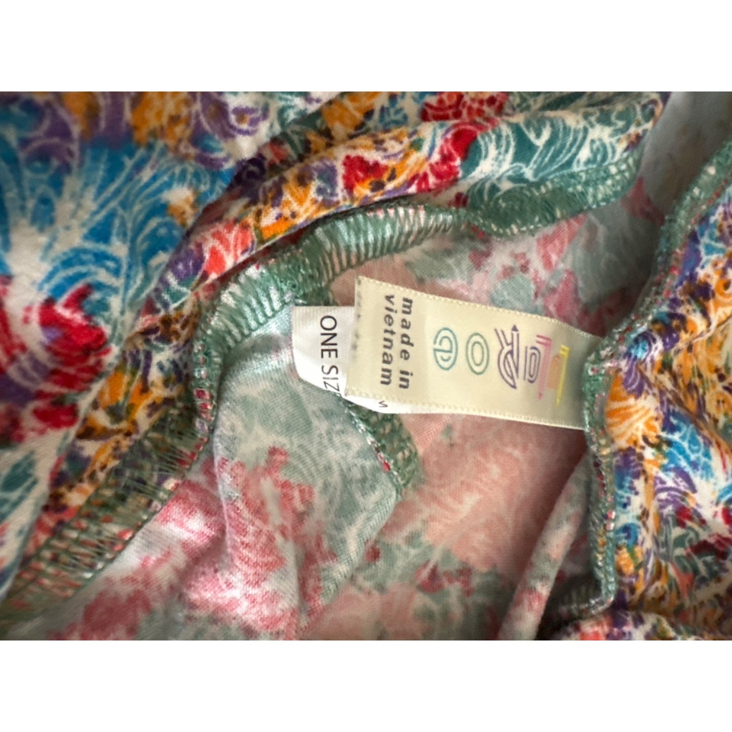 LuLaRoe Colorful Floral Print Leggings OS
