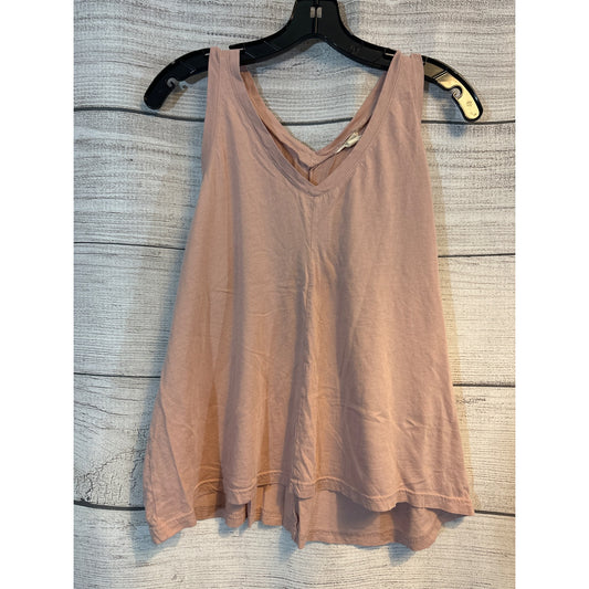 Caslon V-Neck Blush Pink Flowy Tank Top Size L