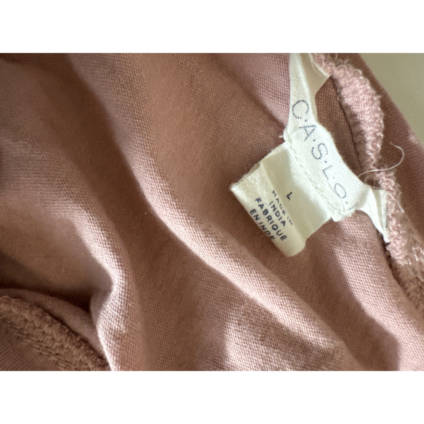 Caslon V-Neck Blush Pink Flowy Tank Top Size L