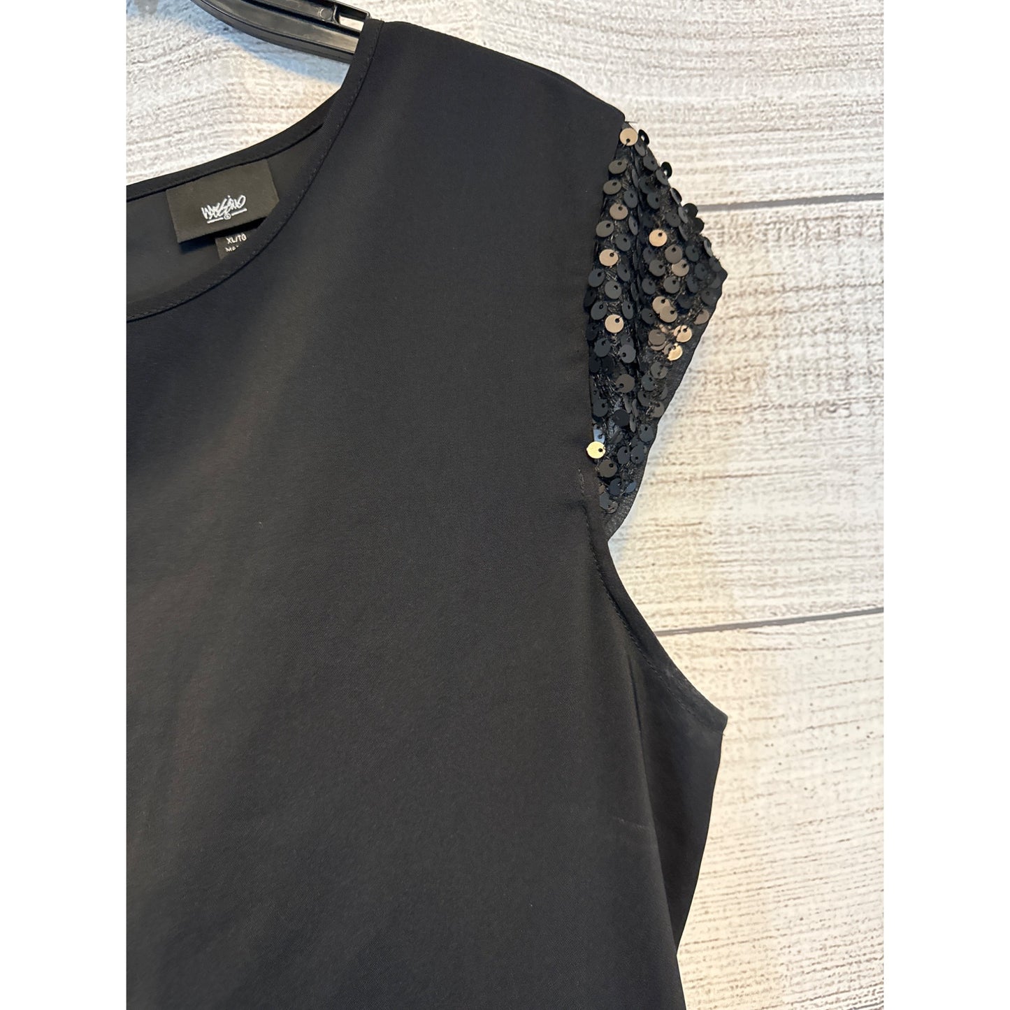 Mossimo Black Sequin Cap Sleeve Dress XL