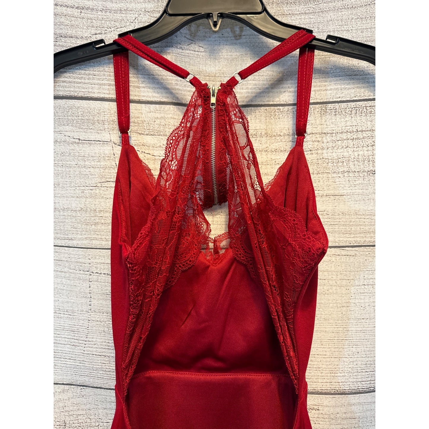 Lush Red Strappy Lace Back Dress Size XL
