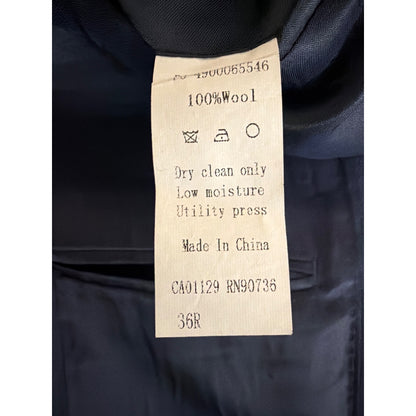 Calvin Klein Mens Extreme Slim Fit Navy Blazer Jacket 100% Wool 36R