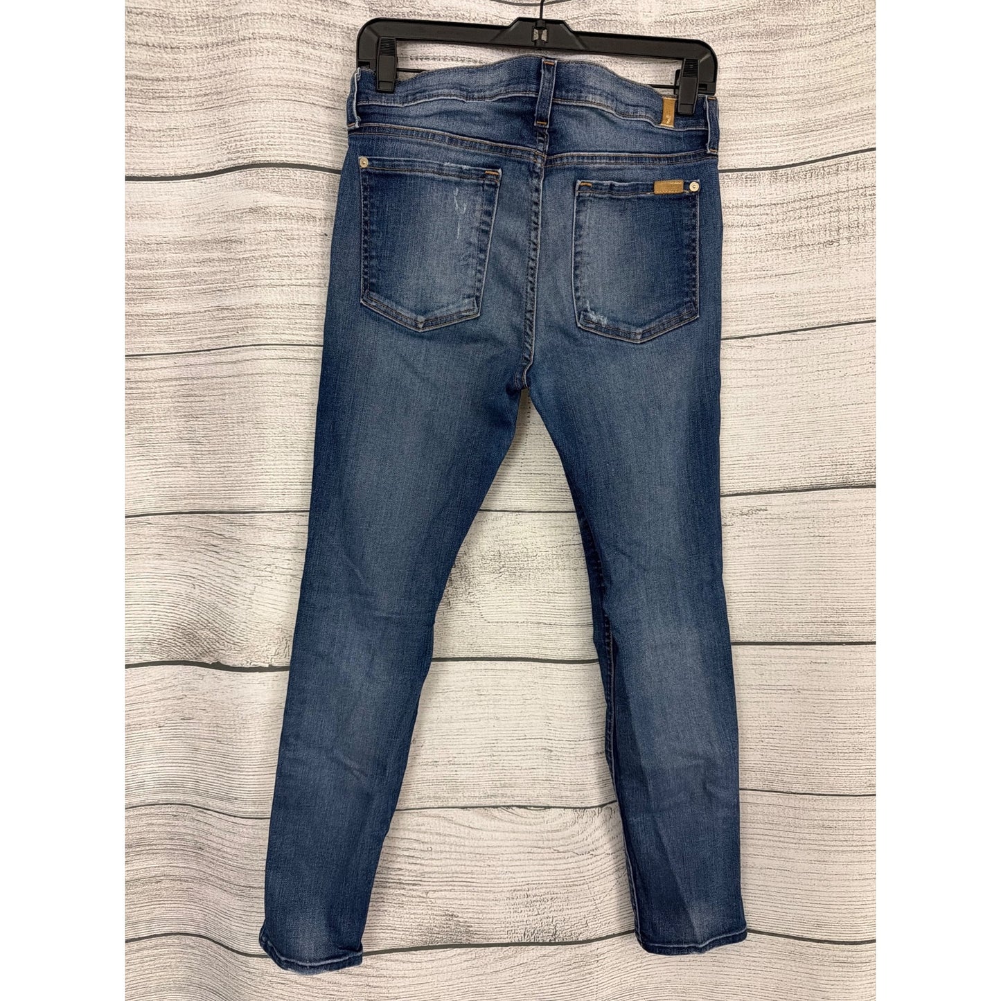 7 For All Mankind Ankle Skinny Distressed Jeans Size 31