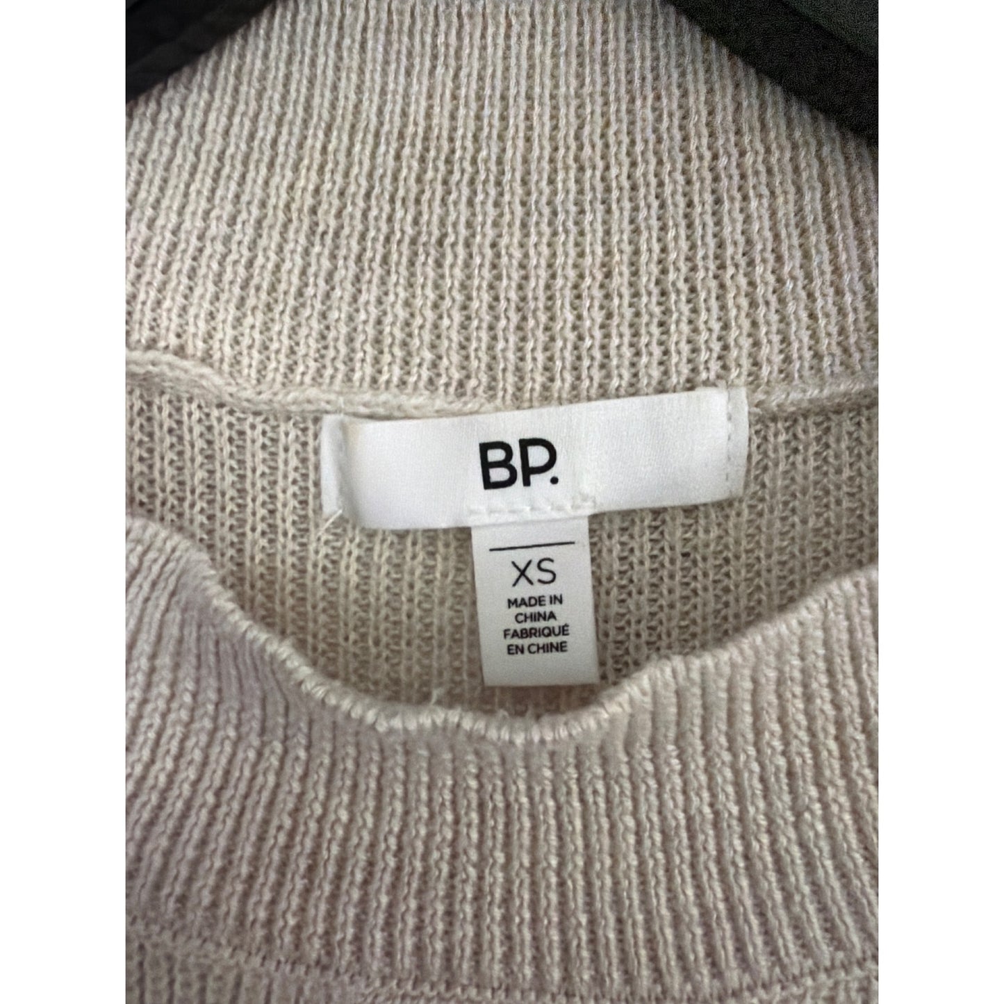 BP Beige Ribbed Knit Sweater XS