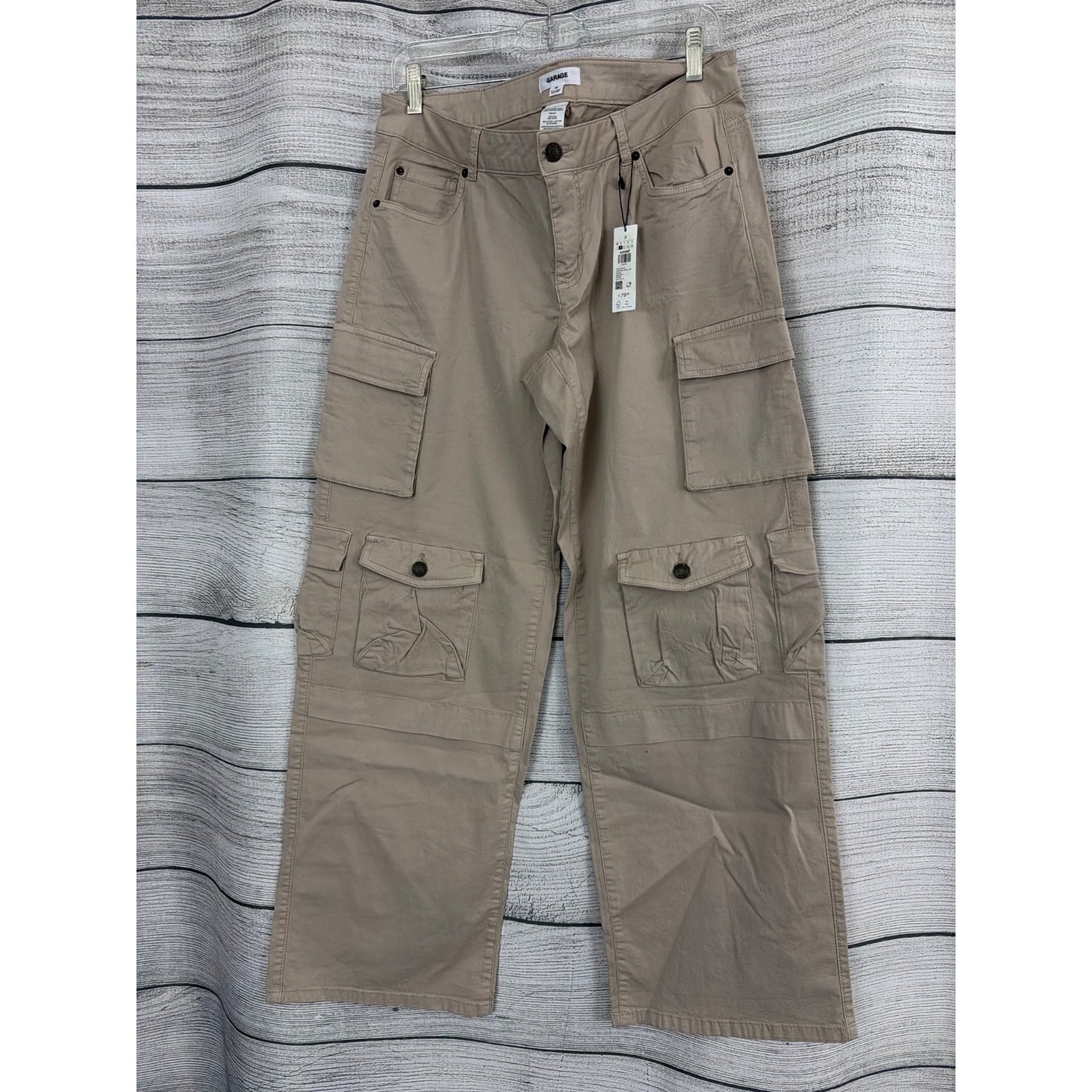 NWT Garage Jean Evase Low Rise Wide Leg Cargo Pants Size 9
