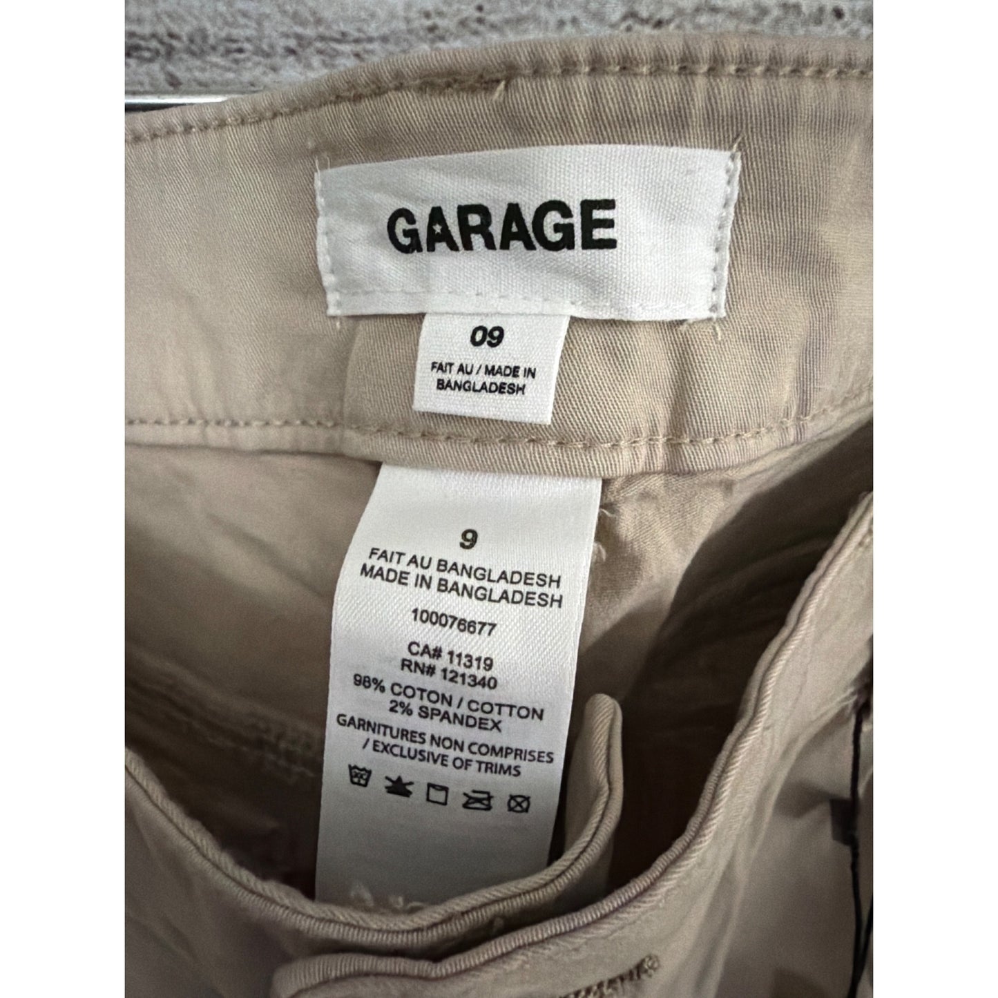 NWT Garage Jean Evase Low Rise Wide Leg Cargo Pants Size 9