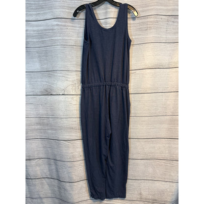 Zella Gwen Sleeveless Knit Blue Romper Jumpsuit Size S