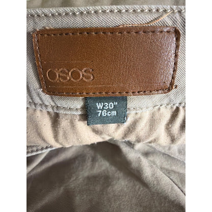 Mens ASOS Tan Chino Shorts W30