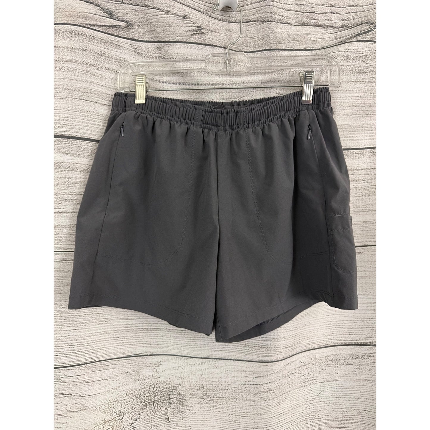 Champion Gray Elastic Waist Athletic Shorts Size S