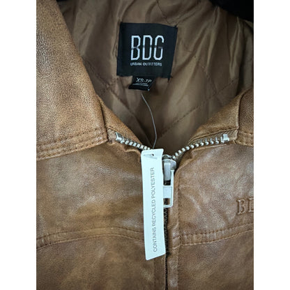 NWT BDG Sean Faux Leather Harrington Jacket XS
