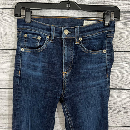 Rag & Bone 10 inch ankle Skinny Dark Wash Jeans Size 24