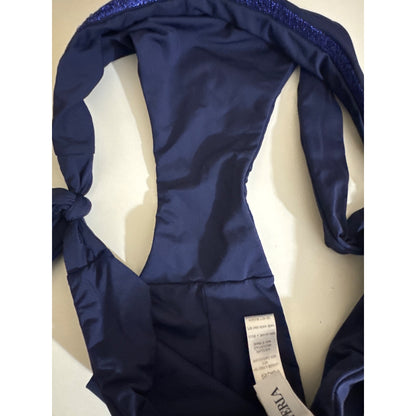 La Perla  Navy Bikini Set With Glitter Detail Size XS