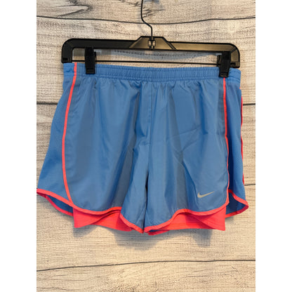 Nike Dri-Fit Running Shorts Blue & Pink Size S