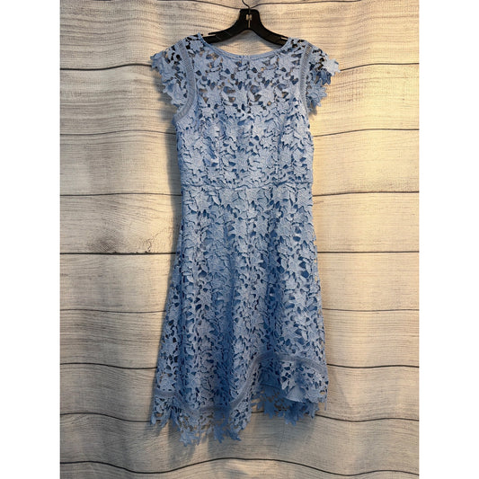 NWT Eliza J Blue Lace Fit & Flare Dress Size 8