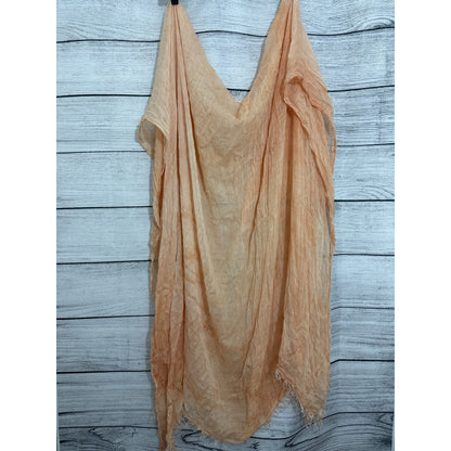 MM La Fleur Lightweight Crinkled Peachy Chic Scarf