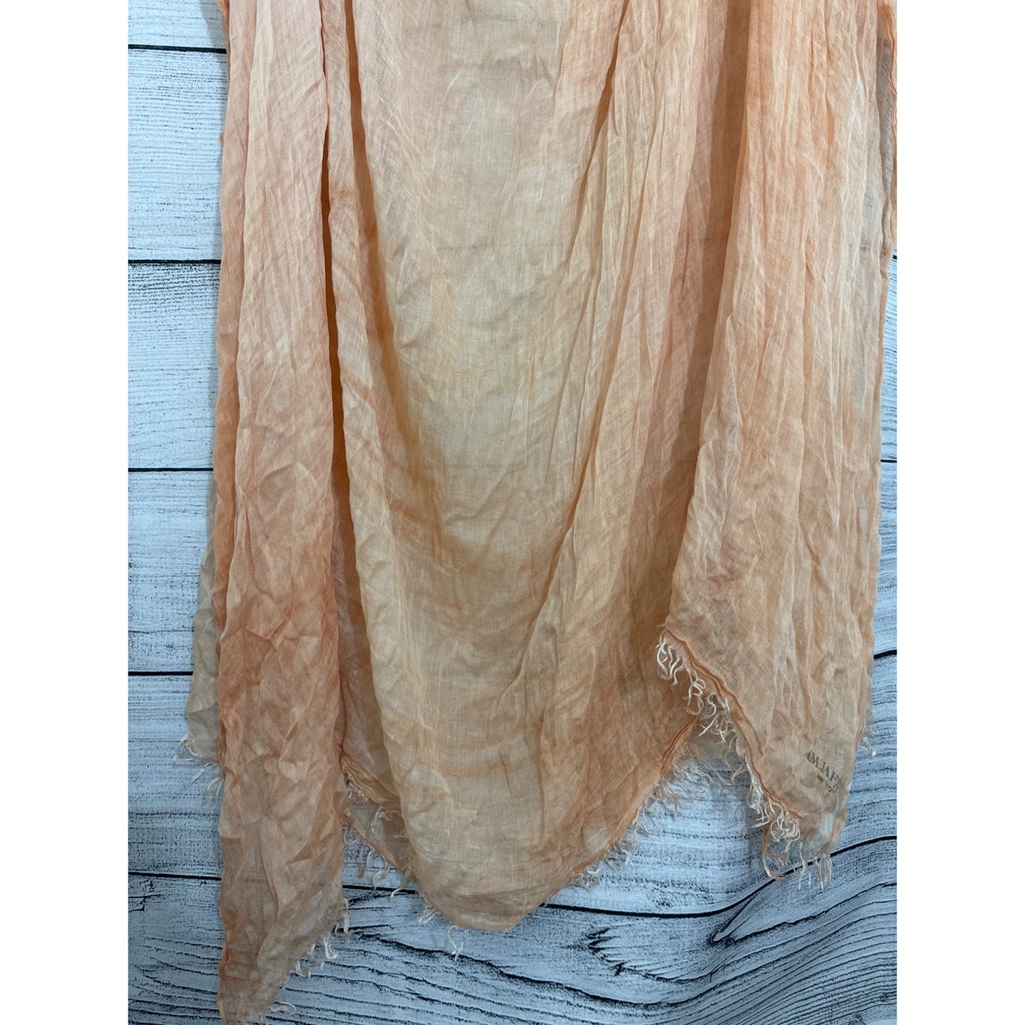 MM La Fleur Lightweight Crinkled Peachy Chic Scarf