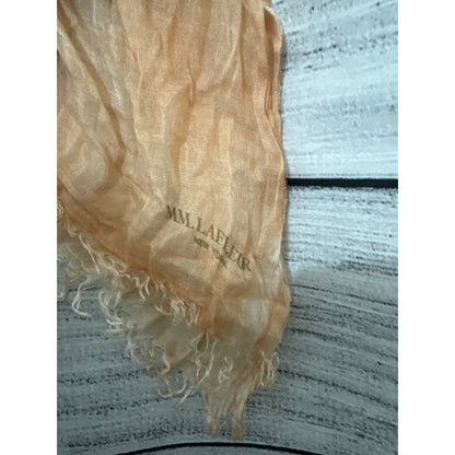 MM La Fleur Lightweight Crinkled Peachy Chic Scarf