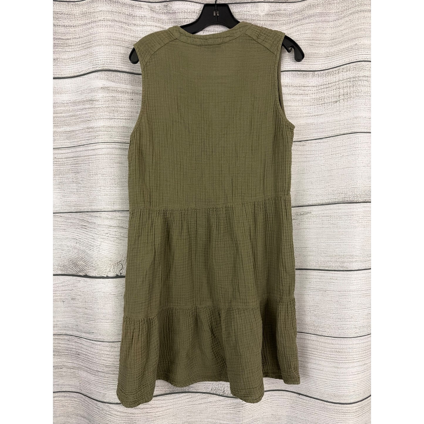 Michael Stars Olive Green Daisy Gauze Dress Size L