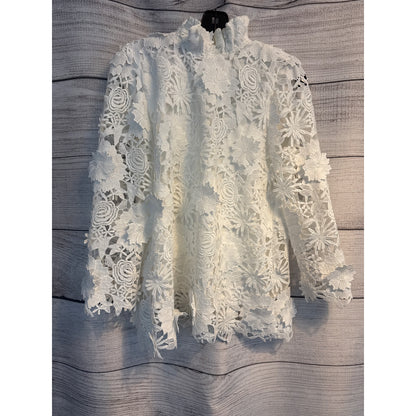 NWT Tuckernuck Blanc Guipure Lace Faye top S