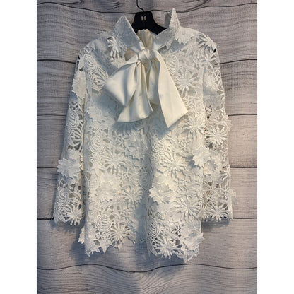 NWT Tuckernuck Blanc Guipure Lace Faye top S