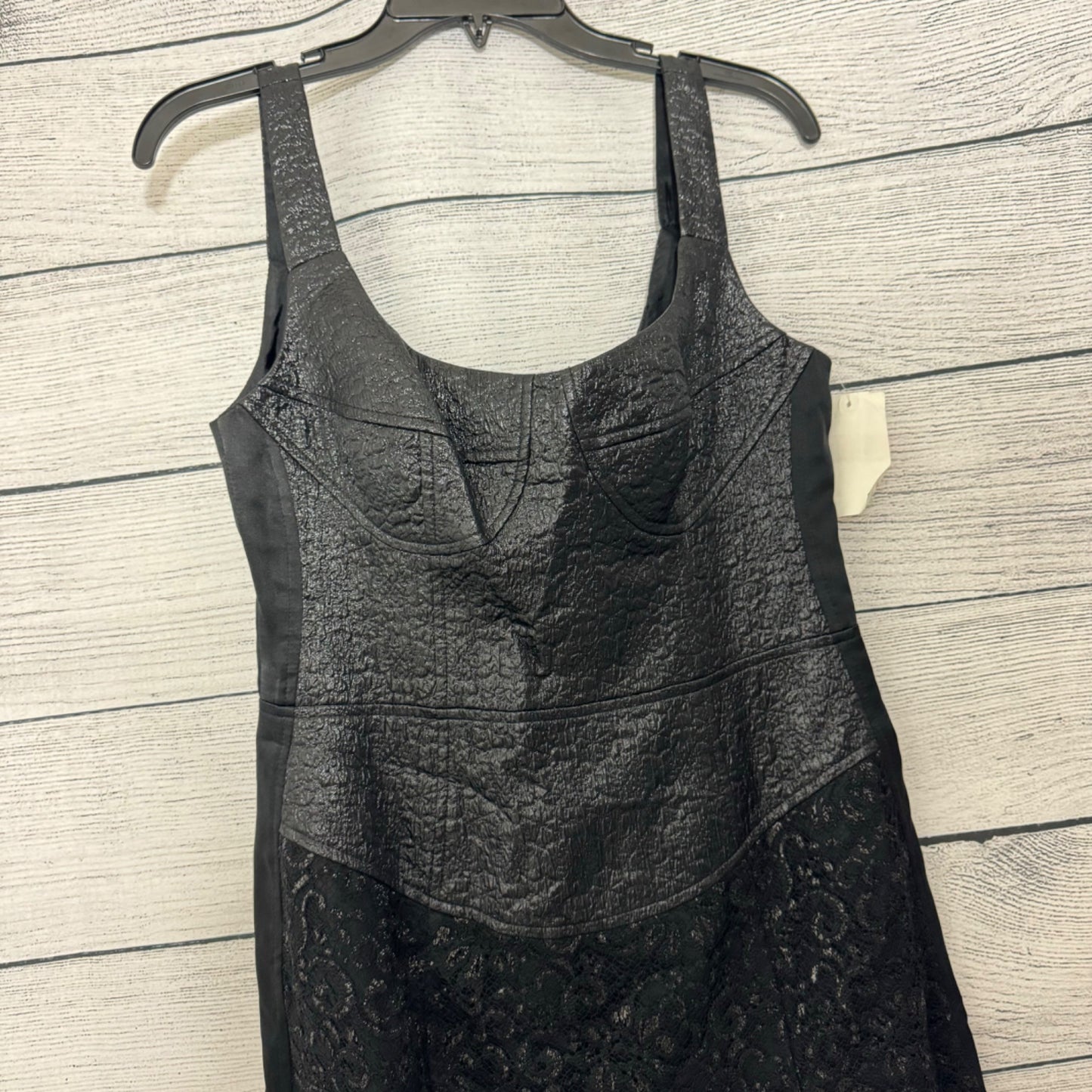 NWT Nanette Lepore Textured Black Dress Size 6