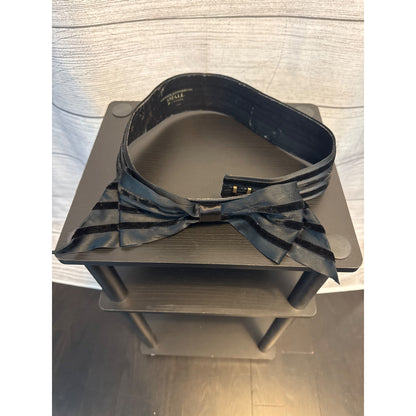 Suzi Roher Black Bow Tie Waist Belt Size S