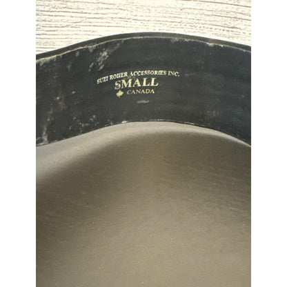 Suzi Roher Black Bow Tie Waist Belt Size S