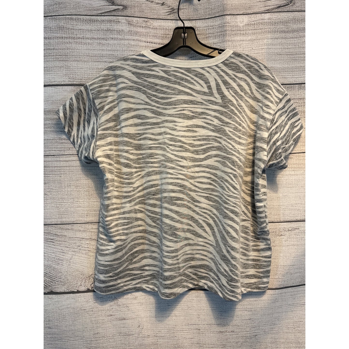 Women's Zebra print inside out T-shirt