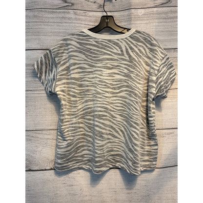 Women's Zebra print inside out T-shirt