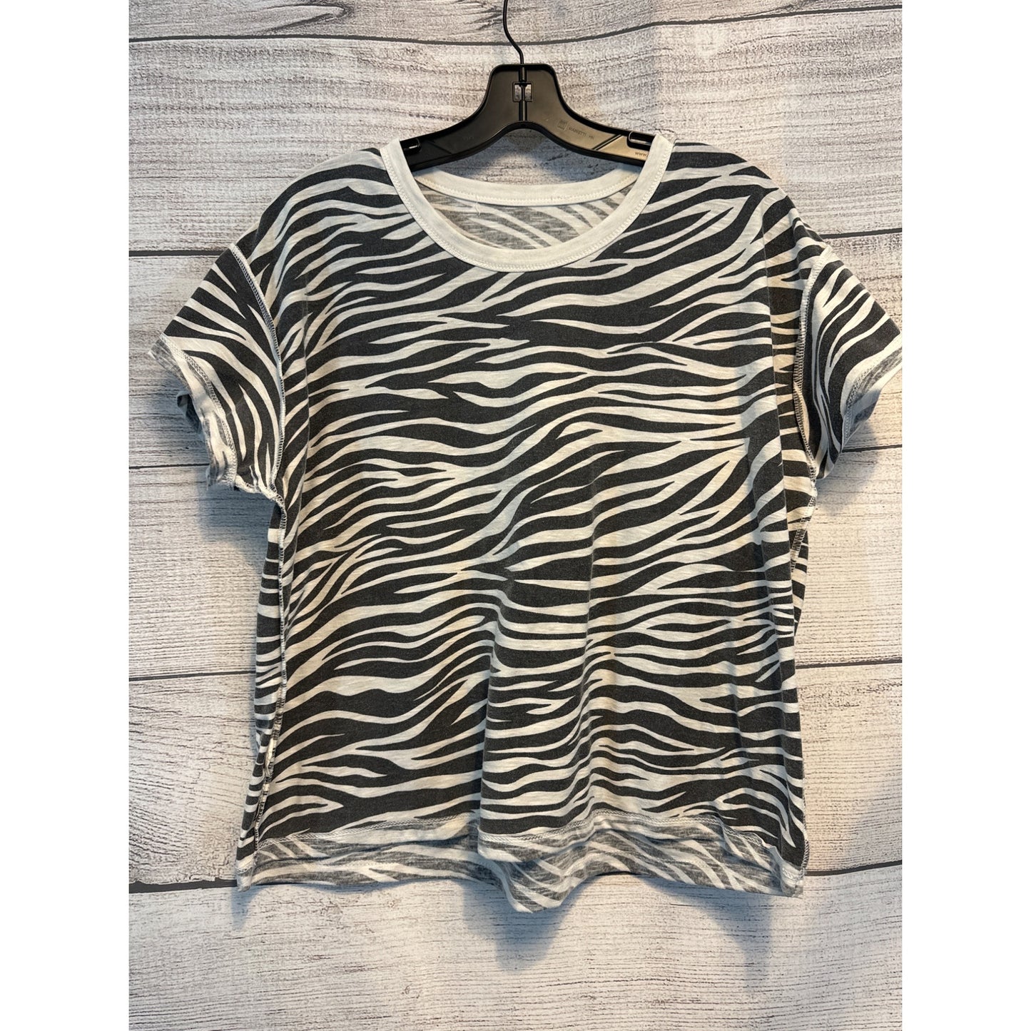 Women's Zebra print inside out T-shirt