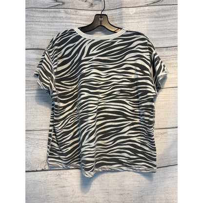 Women's Zebra print inside out T-shirt
