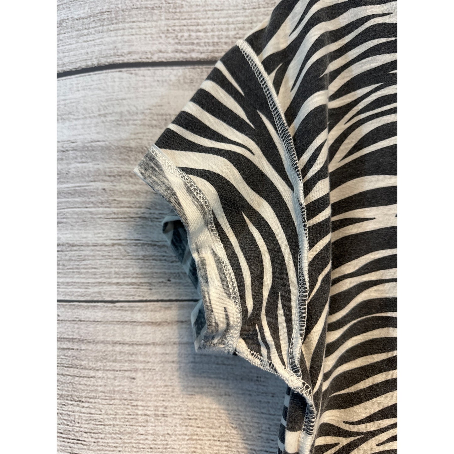 Women's Zebra print inside out T-shirt