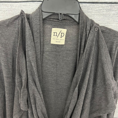 N/P Grey Drape Cardigan