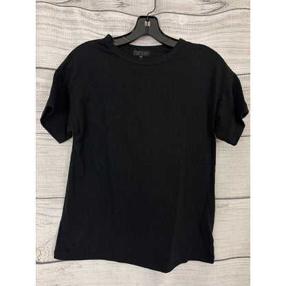 Topshop Black Cotton T-Shirt Size US 4