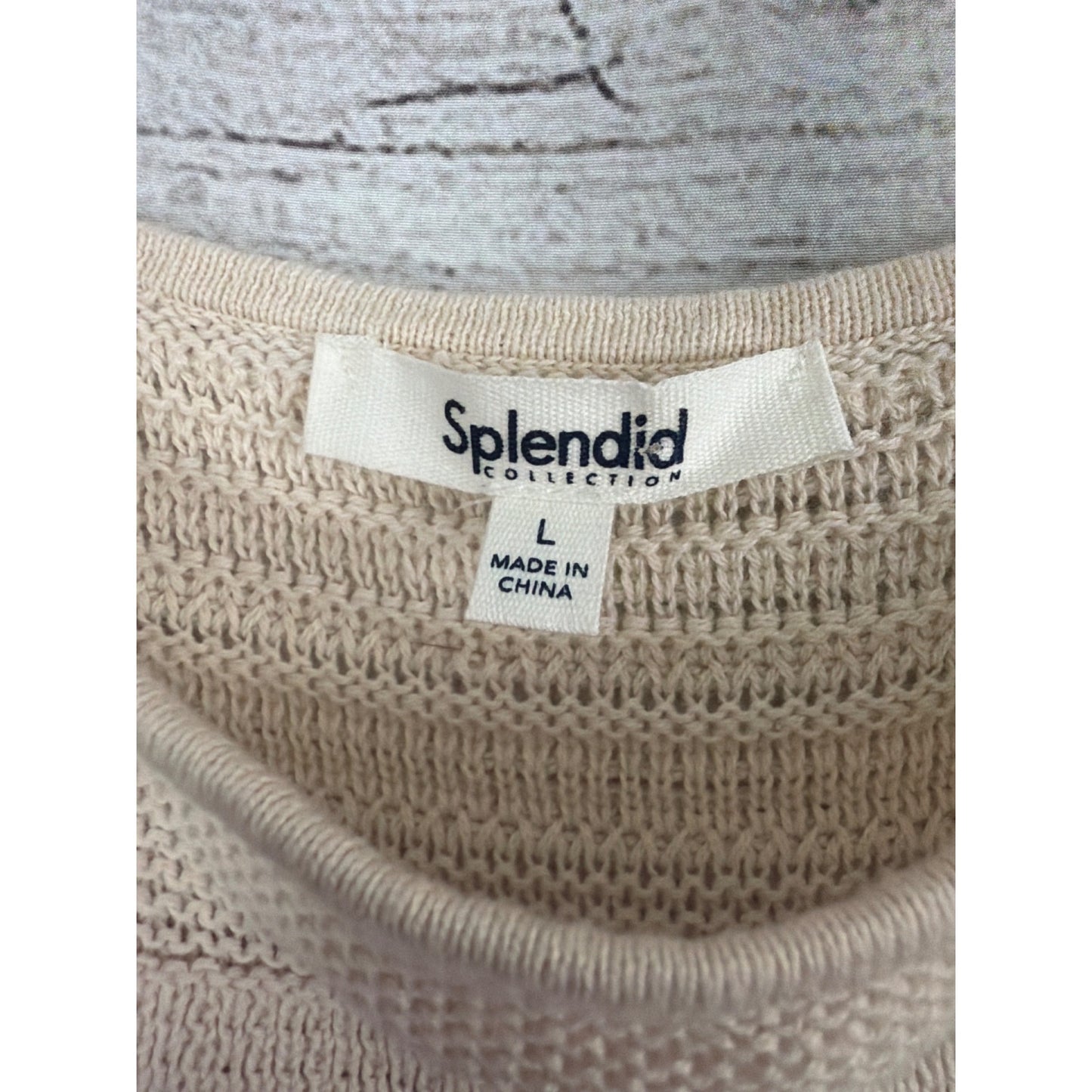 Splendid Nicola Mixed Stitch Sweater Camisole Size L