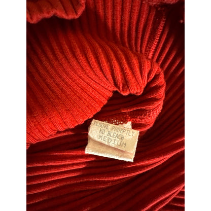 Three Dots Ribbed V-Neck Long Sleeve Sweater Size M