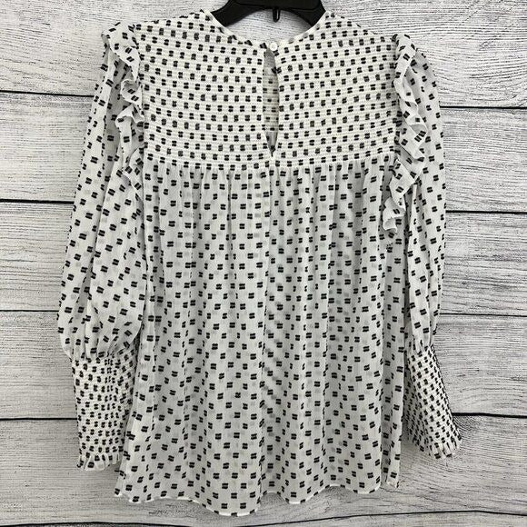 Joie Black And White Blouse