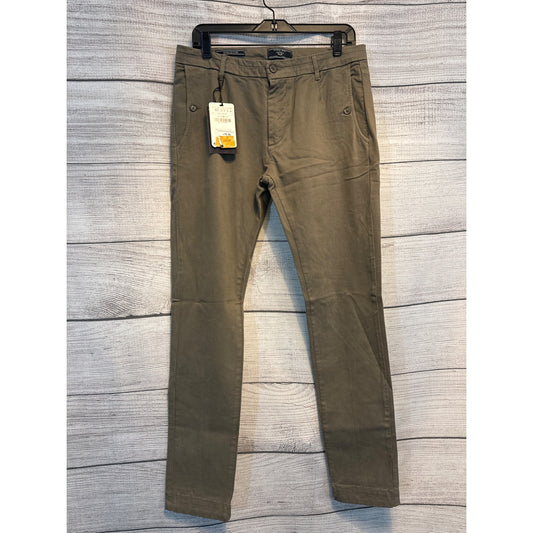 NWT Zara Denim Couture Grey/Green Jeans 42 US 32