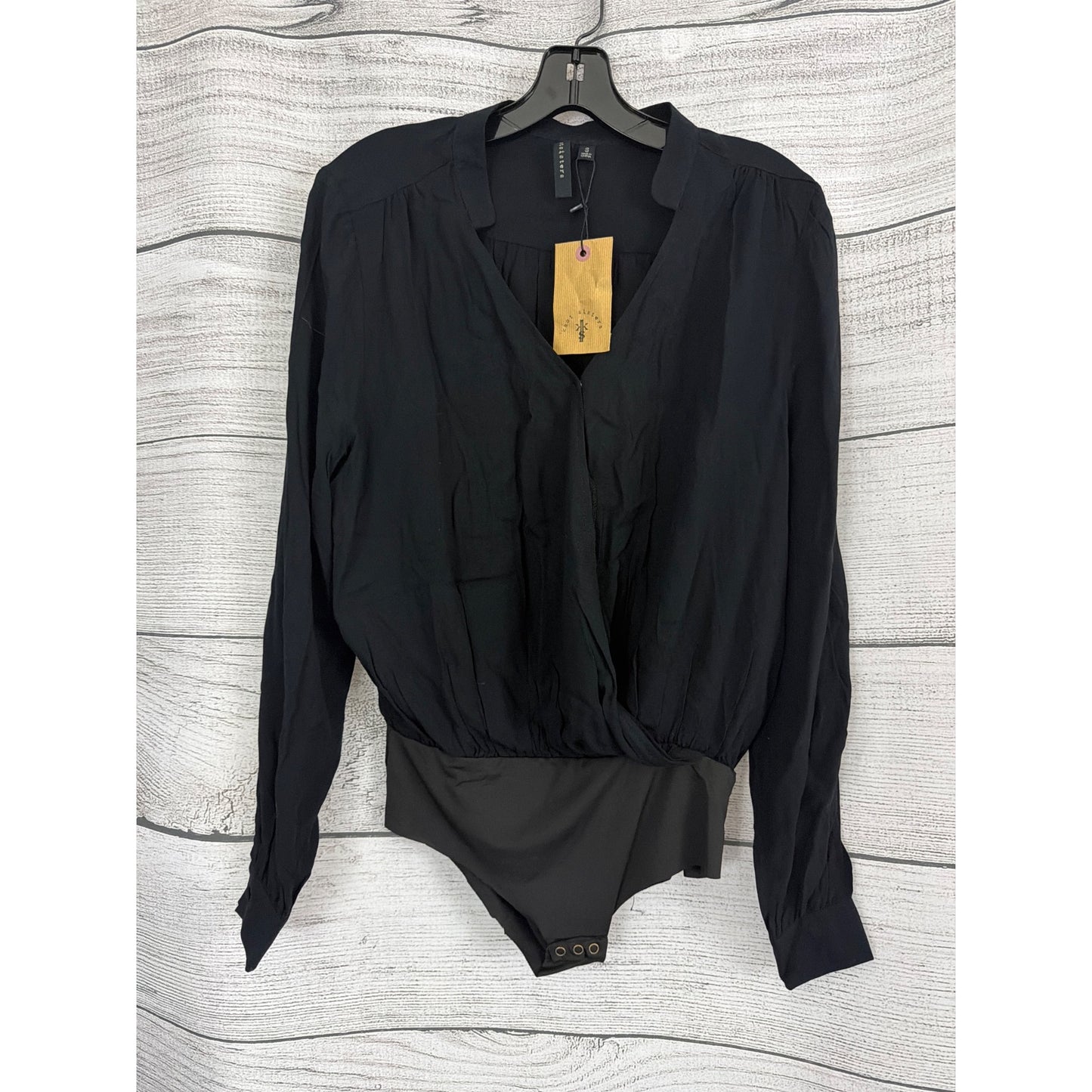 NWT Knot Sisters Wrap Style Long Sleeve Bodysuit Size S