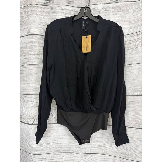 NWT Knot Sisters Wrap Style Long Sleeve Bodysuit Size S