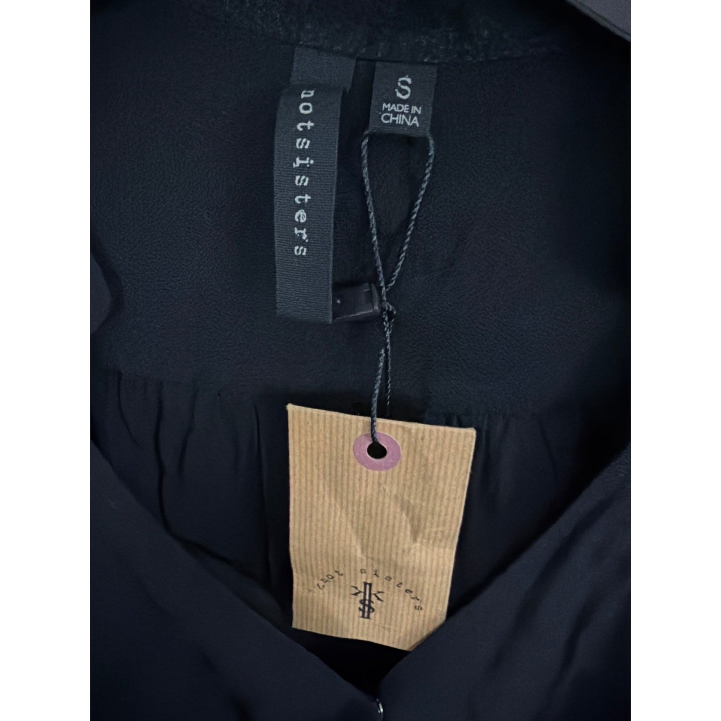 NWT Knot Sisters Wrap Style Long Sleeve Bodysuit Size S