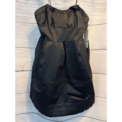 NWT Zac Posen For Target Black Strapless Dress With Optional Ruffled Skirt Size 7