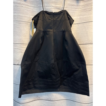 NWT Zac Posen For Target Black Strapless Dress With Optional Ruffled Skirt Size 7