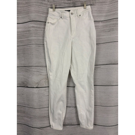 Express White Curvy Skinny High Rise Jeans Size 2R