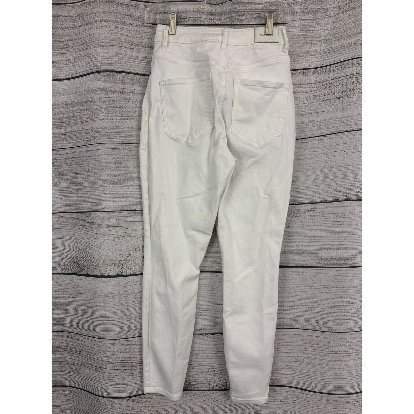 Express White Curvy Skinny High Rise Jeans Size 2R