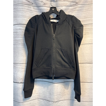 Adidas Stella McCartney Black Puff Sleeve Hoodie Full Zip Size 36